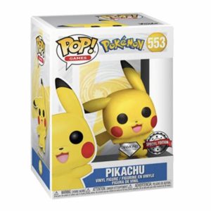POP! VINYL 
POKÈMON PIKACHU WAVING DIAMOND GLITTER (553) + PLASTIC SEAL DISPLAY CASE
