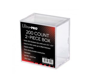 ULTRA PRO 
2 PIECE 200 CLEAR CARD STORAGE BOX